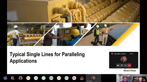 Thumbnail for entry 03 - Caterpillar Systems Training Day 1 - Typical Single Lines for Paralleling Applications