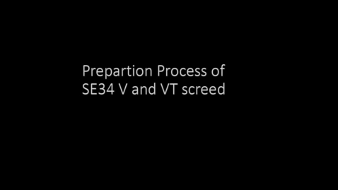 Thumbnail for entry SE34VT and V  Critical Adjustment