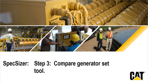 Thumbnail for entry SpecSizer:  Step 3 - Compare generator sets