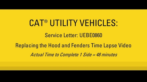 Thumbnail for entry Fender Replacement Time Lapse for the Cat UTV