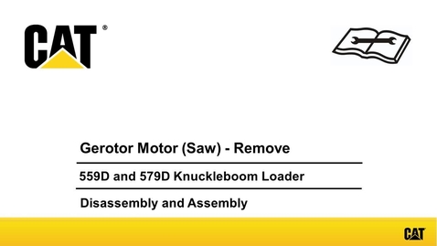 Thumbnail for entry 559D and 579D Knuckleboom Loader Gerotor Motor (Saw) - Remove