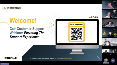 Thumbnail for Cat® Customer Support Webinar 10.8.25