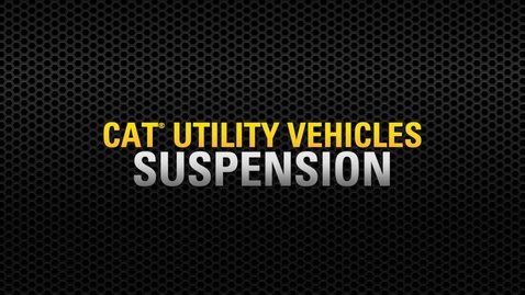 Thumbnail for entry Feature Overview: Suspension on the Cat® Utility Vehicle (UTV) 