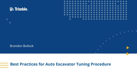 Thumbnail for entry Earthworks v1.1 Best Practices: Tuning Autos on an Excavator