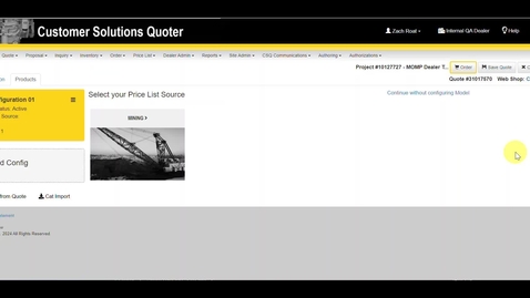 Thumbnail for Creating a MOMP Quote in CSQ - Dealer Training Video