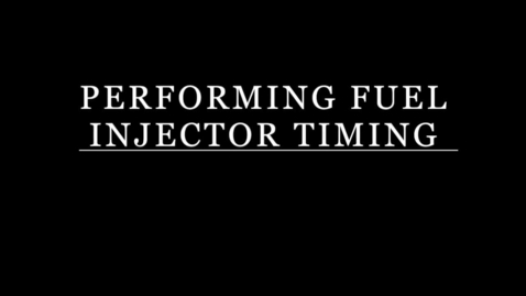 Thumbnail for entry Fuel Injection Timing