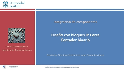Miniatura para 04 Integración de un IP Core contador binario 
