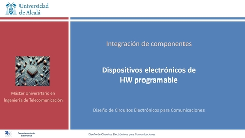 Miniatura para 01 Introducción a los dispositivos electrónicos de HW programable
