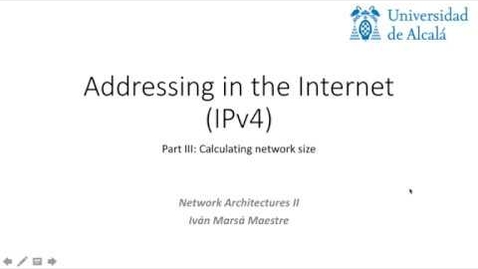 Miniatura para Addressing III - Calculating network size