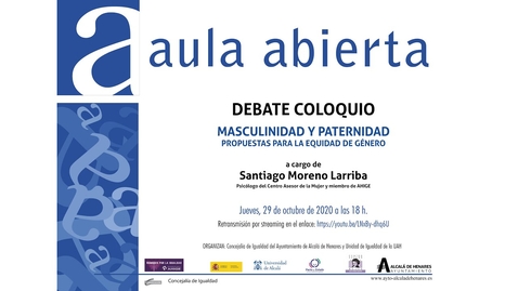 Miniatura para la entrada Aula Abierta. Debate Coloquio con Santiago Moreno Larriba · 29/10/2020