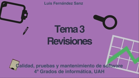 Miniatura para Presentación de tema 3 de asignatura de Calidad, pruebas y mantenimiento del software
