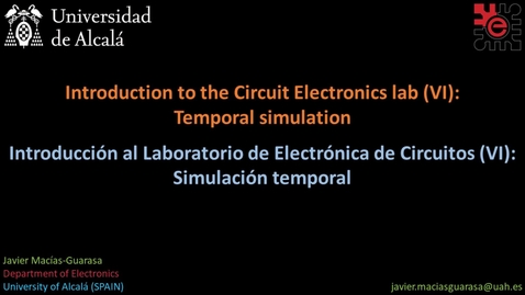 Miniatura para Intro al laboratorio de Circuitos Electrónicos (VI) / Intro to the Electronic Circuits Lab (VI)