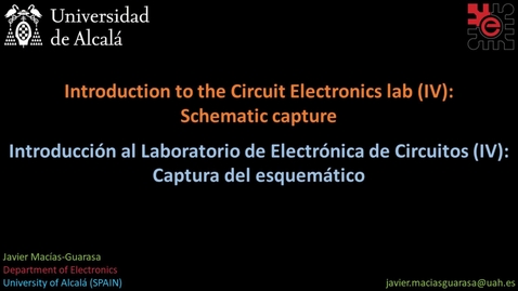 Miniatura para Intro al laboratorio de Circuitos Electrónicos (IV) / Intro to the Electronic Circuits Lab (IV)