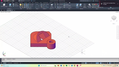 Miniatura para COMO OBTENER UNA VISTA DEL 3D USANDO EL COMANDO BASE