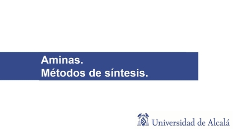 Miniatura para Aminas. Métodos de síntesis.