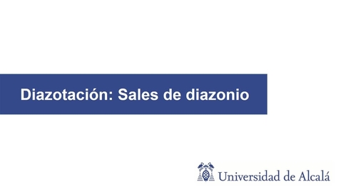 Miniatura para Diazotación: Sales de diazonio.
