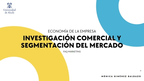 Miniatura para Investigación comercial y segmentación del mercado