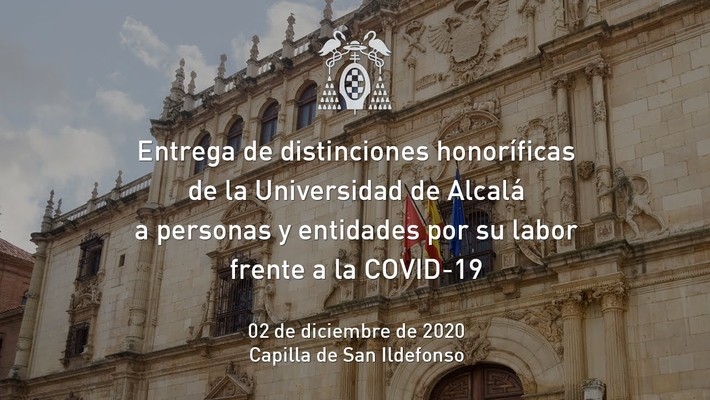 Entrega de distinciones honoríficas a personas y entidades por su labor frente a la COVID-19