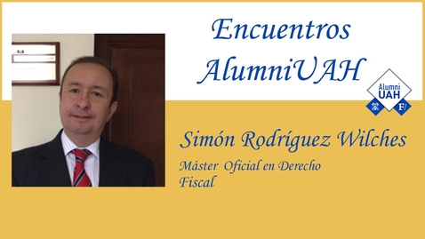 Miniatura para Encuentros AlumniUAH  · Simón Rodríguez Wilches
