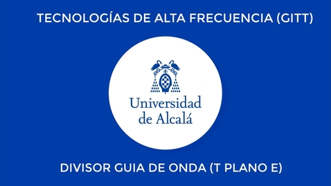 Miniatura para Divisor en guia de onda (T Plano E)
