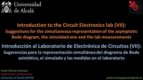 Miniatura para Intro al laboratorio de Circuitos Electrónicos (VII) / Intro to the Electronic Circuits Lab (VII)