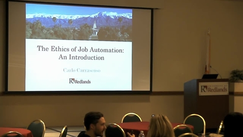 Thumbnail for entry The Ethics and Economics of Job Automation Prospects and Challenges 10/9/17