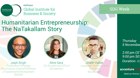 Thumbnail for entry Humanitarian Entrepreneurship: The NaTakallam Story