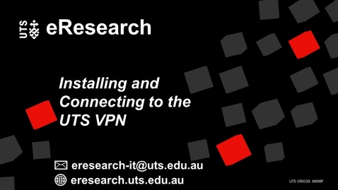 Thumbnail for entry How to install and connect to the UTS VPN - Windows