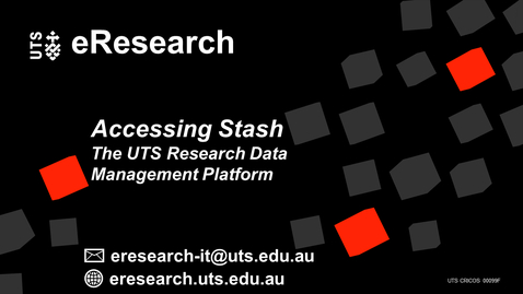 Thumbnail for Accessing Stash (Research Data Management Platform)