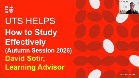 Thumbnail for HELPS Session: How to Study Effectively - Recording (AUT26 Orientation)