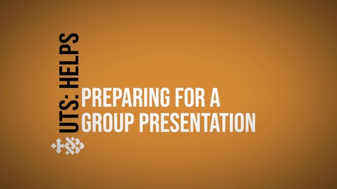Thumbnail for Preparing for a Group Presentation