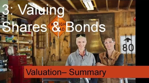 Thumbnail for UTS MBAe eFinance Topic 3 - 6 Summary