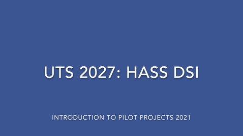 Thumbnail for HASS DSI 2022 Information Video