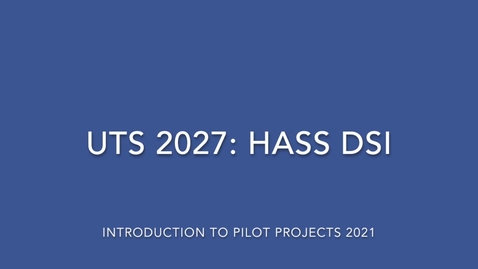 Thumbnail for entry HASS DSI 2022 Information Video