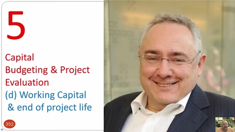 Thumbnail for UTS MBAe eFinance Topic 5 - 5d Working Capital and end of project life
