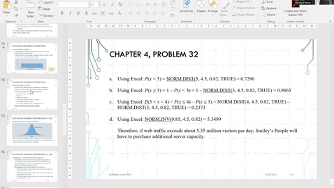 Thumbnail for WS1 Part 2 Normal Distribution