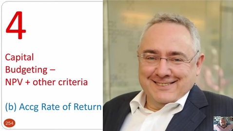 Thumbnail for UTS MBAe eFinance Topic 4 - 4b Accg Rate of Return