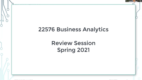 Thumbnail for 22576 Workshop Review Session Spring 21