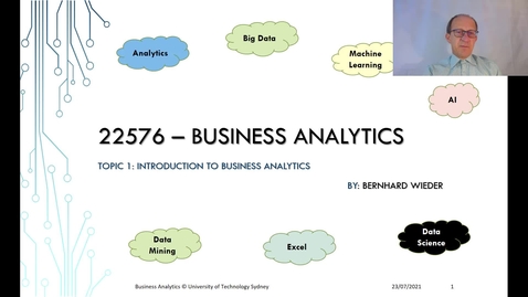 Thumbnail for Lecture 1 BA Module M1A