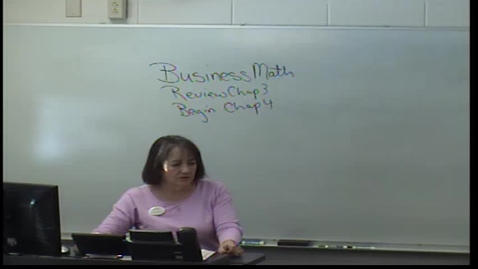 Thumbnail for entry Business math chapter 3 review and chapter 4
