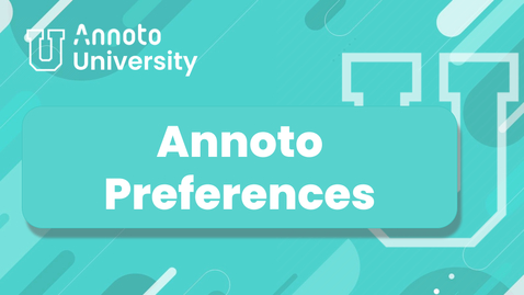 Thumbnail for Annoto Preferences