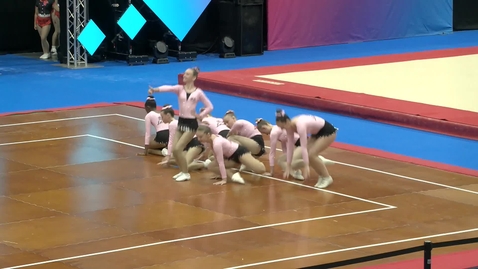 Thumbnail for Smith, Whitty, Hickey, Winn, Mills, Malunguza, Mackie, Reilly, Sparkles, Bulmershe, Suki, Basingstoke-2024 Aerobic British Championships