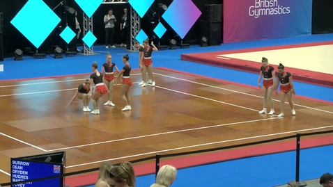 Thumbnail for Dryden, Dean, Burrow, Hughes, Maidment, Povey, Stoneham, Bulmershe &amp; New Forest-2024 Aerobic British Championships