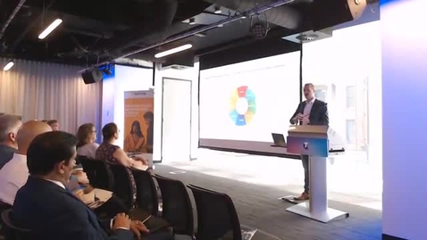 Thumbnail for James at Telstra event, Sydney
