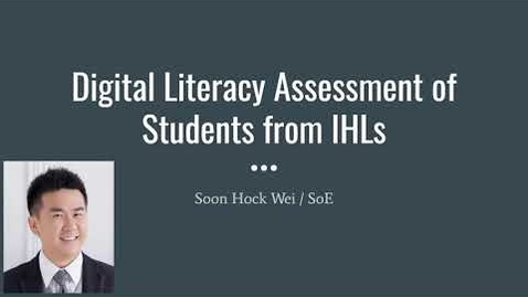 Thumbnail for Digital Literacy Assessment of Students from IHLs