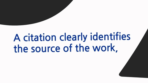 Thumbnail for What is a citation?