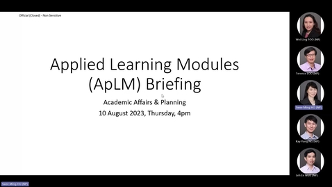 Thumbnail for entry 10 August 2023 ApLM Briefing