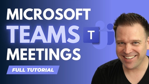 Thumbnail for How to use Microsoft Teams for a Meeting | Tutorial 🥷