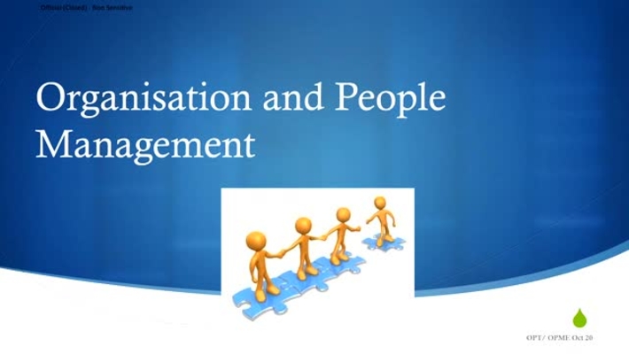 OPME - Lecture 2: Organisation and People Management