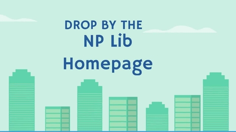 Thumbnail for Library Homepage and Catalogue video